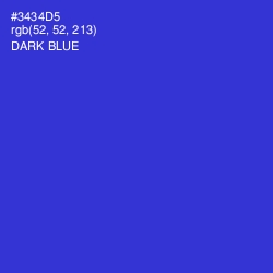 #3434D5 - Dark Blue Color Image