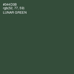 #344D3B - Lunar Green Color Image