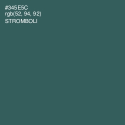 #345E5C - Stromboli Color Image