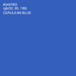 #345FBD - Cerulean Blue Color Image