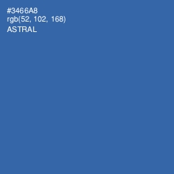 #3466A8 - Astral Color Image
