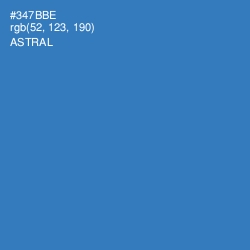 #347BBE - Astral Color Image