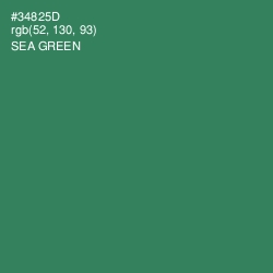 #34825D - Sea Green Color Image