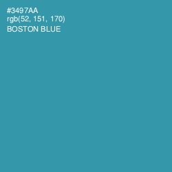 #3497AA - Boston Blue Color Image