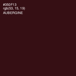 #350F13 - Aubergine Color Image