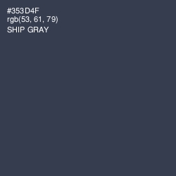 #353D4F - Ship Gray Color Image