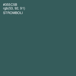 #355C5B - Stromboli Color Image