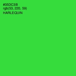 #35DC3B - Harlequin Color Image