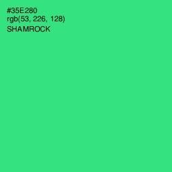 #35E280 - Shamrock Color Image