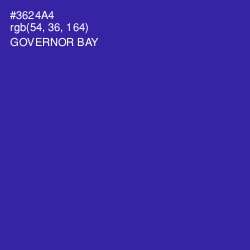#3624A4 - Governor Bay Color Image