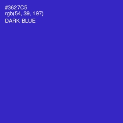 #3627C5 - Dark Blue Color Image