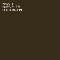 #362C18 - Black Marlin Color Image