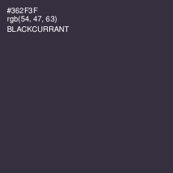 #362F3F - Blackcurrant Color Image
