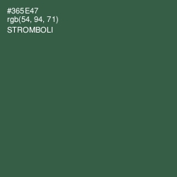 #365E47 - Stromboli Color Image