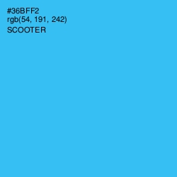 #36BFF2 - Scooter Color Image