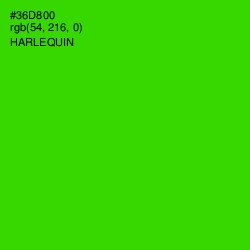 #36D800 - Harlequin Color Image