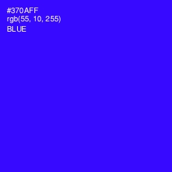 #370AFF - Blue Color Image
