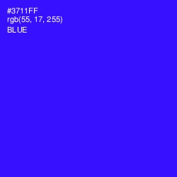 #3711FF - Blue Color Image