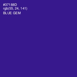 #37188D - Blue Gem Color Image