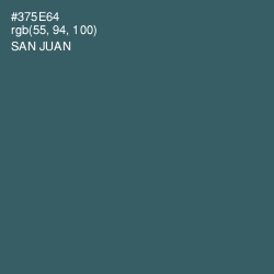 #375E64 - San Juan Color Image