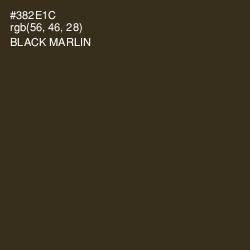 #382E1C - Black Marlin Color Image