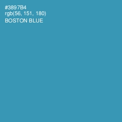 #3897B4 - Boston Blue Color Image