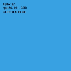 #38A1E1 - Curious Blue Color Image