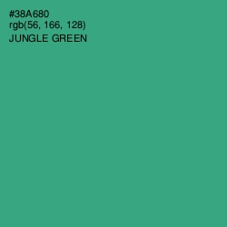 #38A680 - Jungle Green Color Image