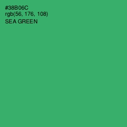 #38B06C - Sea Green Color Image