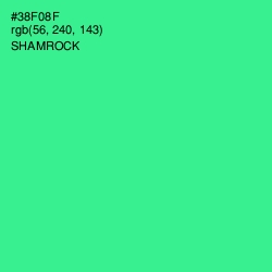 #38F08F - Shamrock Color Image