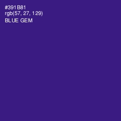 #391B81 - Blue Gem Color Image