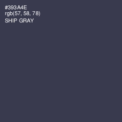 #393A4E - Ship Gray Color Image