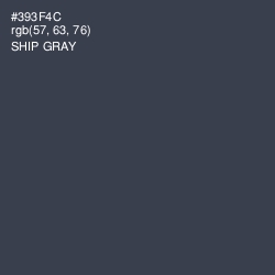#393F4C - Ship Gray Color Image