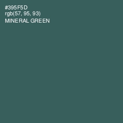 #395F5D - Mineral Green Color Image