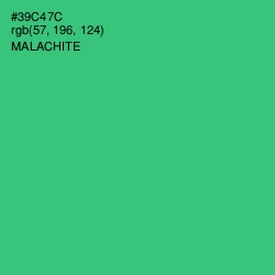 #39C47C - Malachite Color Image