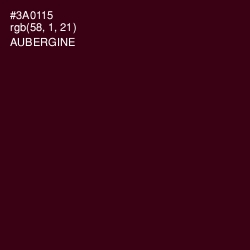 #3A0115 - Aubergine Color Image