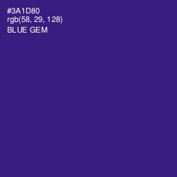 #3A1D80 - Blue Gem Color Image