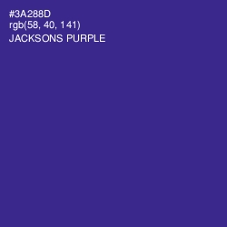 #3A288D - Jacksons Purple Color Image