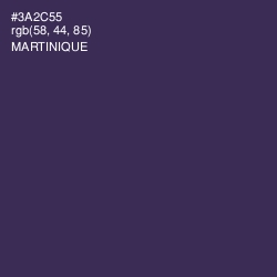 #3A2C55 - Martinique Color Image