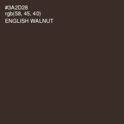 #3A2D28 - English Walnut Color Image