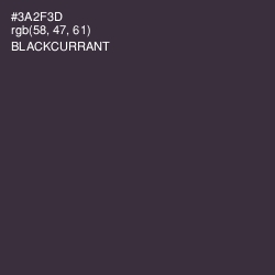 #3A2F3D - Blackcurrant Color Image