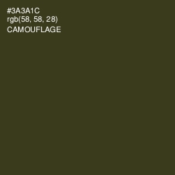 #3A3A1C - Camouflage Color Image
