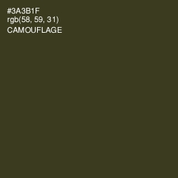 #3A3B1F - Camouflage Color Image