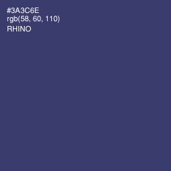 #3A3C6E - Rhino Color Image