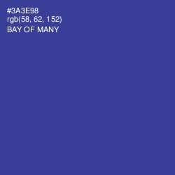 #3A3E98 - Bay of Many Color Image