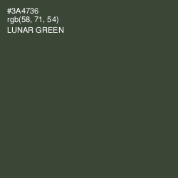 #3A4736 - Lunar Green Color Image