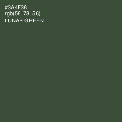 #3A4E38 - Lunar Green Color Image