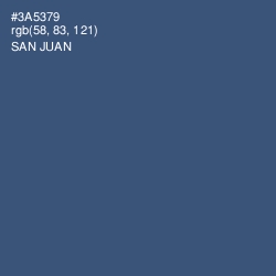 #3A5379 - San Juan Color Image