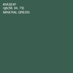 #3A5E4F - Mineral Green Color Image