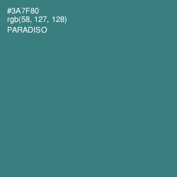 #3A7F80 - Paradiso Color Image